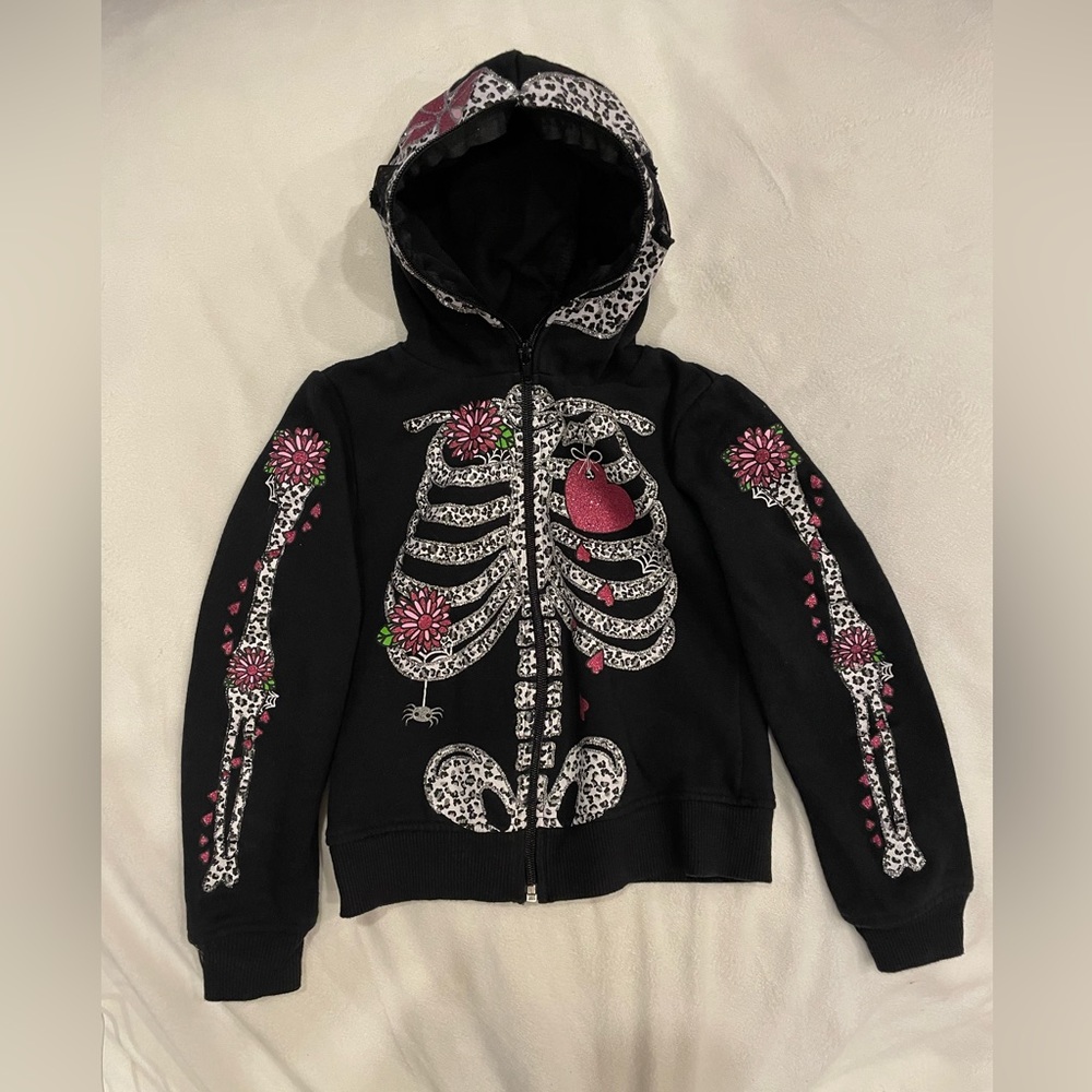Girls Festive Day of the dead skeleton Sweatshirt